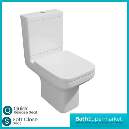 Kartell Trim Close Coupled Toilet With Soft Close Seat