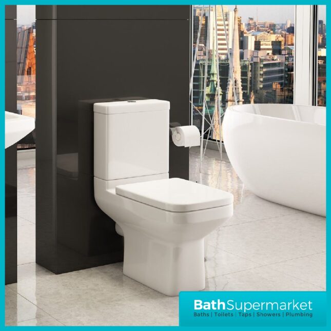 Kartell Trim Close Coupled Toilet With Soft Close Seat - Image 2