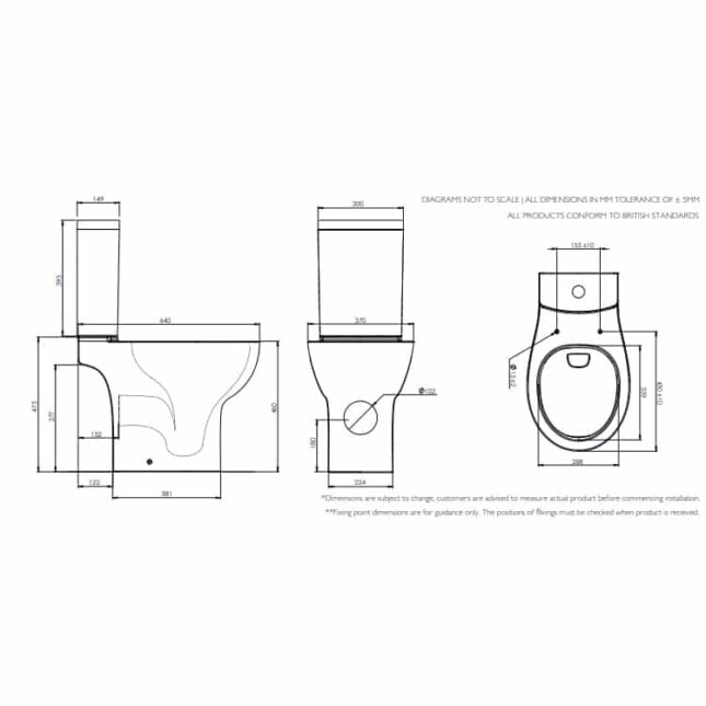 Tavistock Loft Rimless Comfort Height Close Coupled Toilet with Soft Close Seat - Image 3