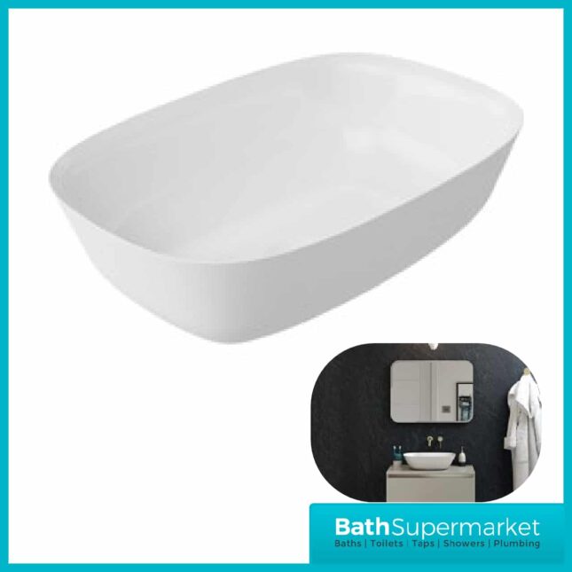 Layla 460x320mm Resin Washbowl - Counter Top Basin