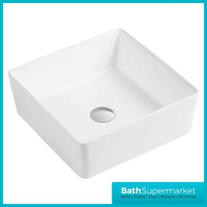 Kartell Lois 390mm Square Countertop Basin in White