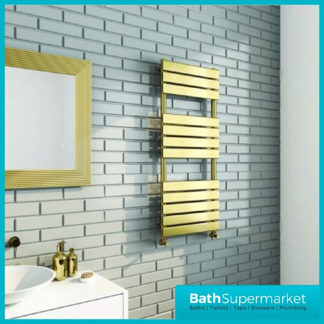 Malibu Brushed Brass Towel Rail