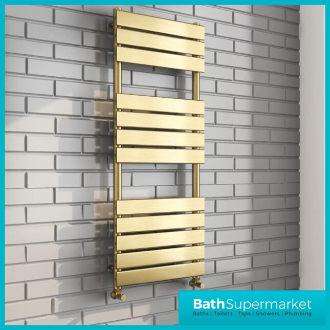 Malibu Brushed Brass Towel Rail