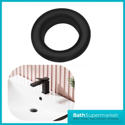 Matt Black Brass Basin Overflow Cover Ring Insert Hole Trim
