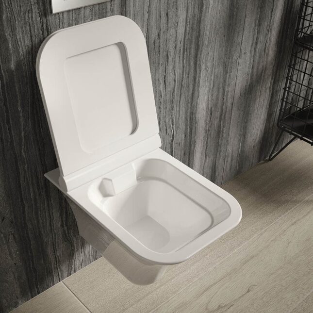 Hudson Reed Grace Rimless Wall Hung Pan & Soft Close Seat - NCT140 - Image 2