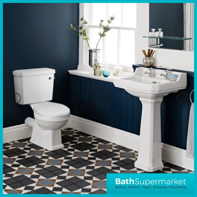Nuie Carlton 4-Piece Traditional 2TH Bathroom Suite - Image 2