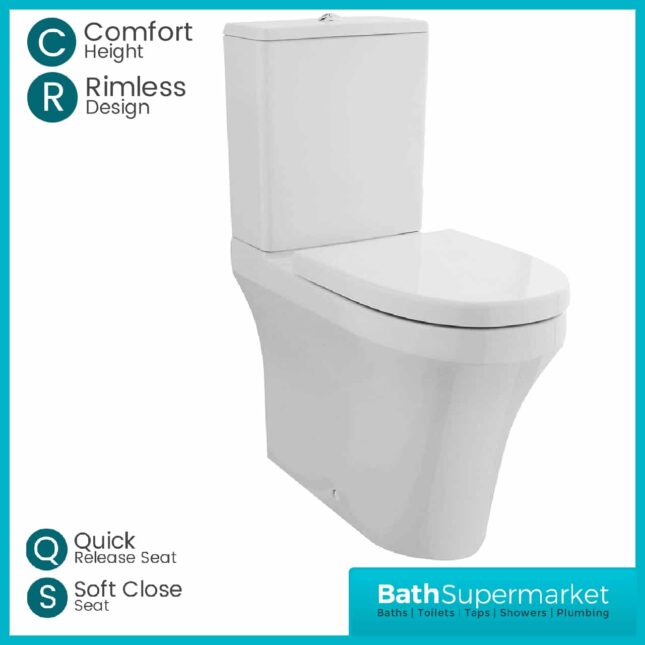 Provost Comfort Height Flush To Wall Pan Cistern Seat