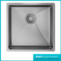 Ellsi Elite Undermounted-Insert Sink 440x440 & Wastes Brushed Stainless Kitchen Sink