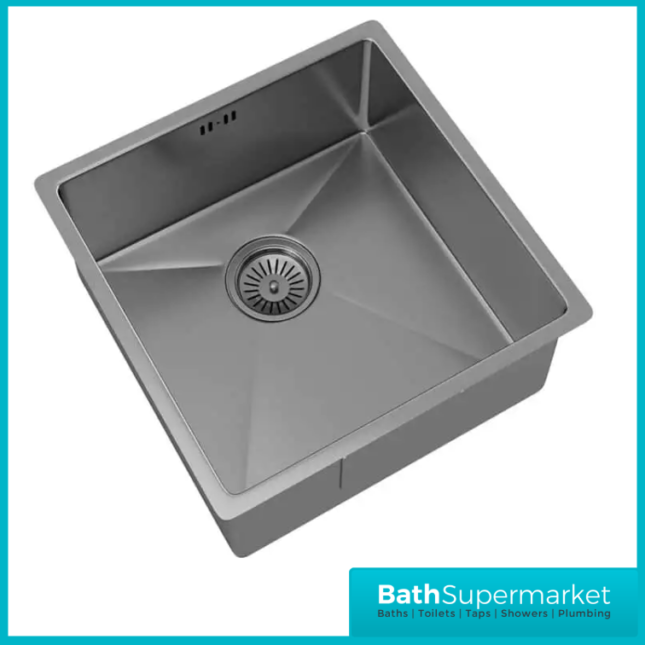 Ellsi Elite Stainless Steel Undermounted-Inset Kitchen Sink 440mm With Waste - Image 2