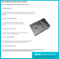 Ellsi Elite 1.5 Undermounted-Insert Sink 670x440 & Wastes Brushed Stainless Steel Kitchen Sink
