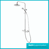 Tavistock Merit Chrome Dual Function Exposed Thermostatic Bar Valve Shower System