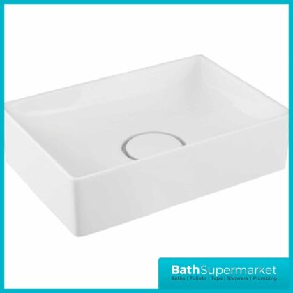 Sognare Stance Gloss White Sit-On Countertop Basin 500mm Wide
