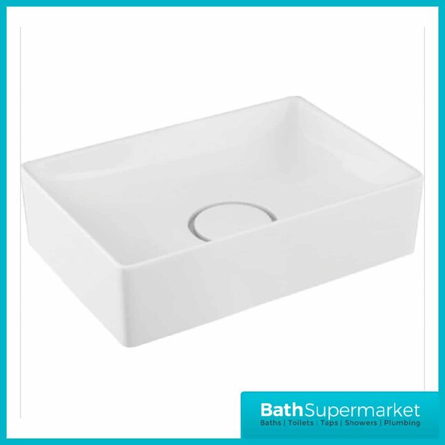 Sognare Stance White Counter Top Basin-420mm