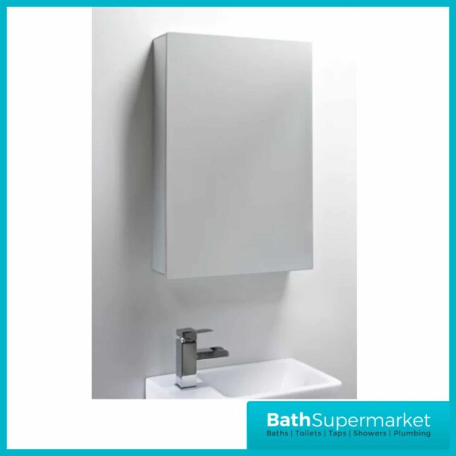 Tavistock Elements Balance Mirror Cabinet Aluminium 440mm x 650mm
