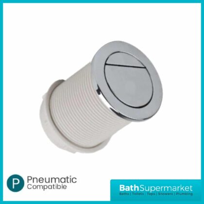 Tavistock 75mm Vortex Pneumatic Dual Flush Push Button Chrome