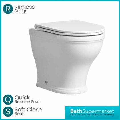 Tavistock Lansdown Back To Wall WC & Soft Closing Seat