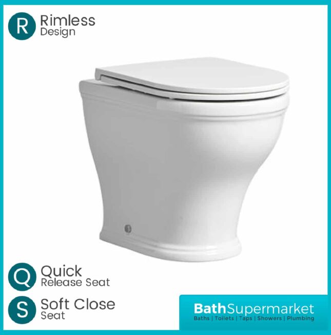 Tavistock Lansdown Back To Wall WC & Soft Closing Seat