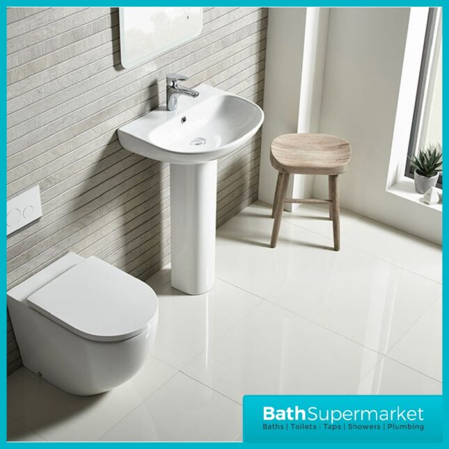 Tavistock Orbit Comfortable Back To Wall White WC With Soft Close Seat