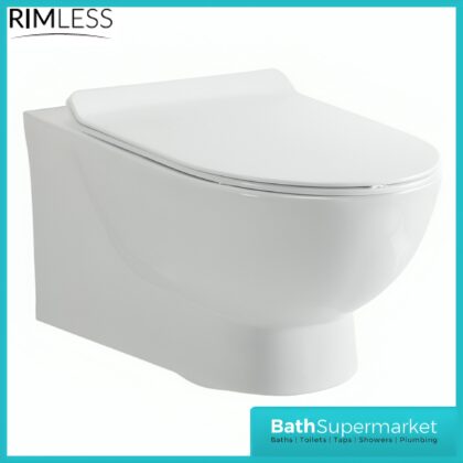 Sognare Belini Rimless Wall Hung Pan With Soft Close Seat