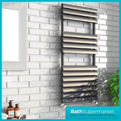 Venetian Anthracite Heated Towel Rail