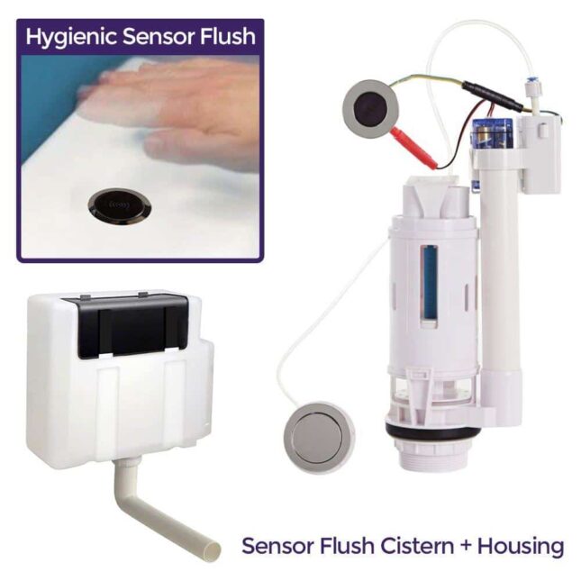 Touch Free Infra Rimless Pan & Concealed Cistern Package - Image 5
