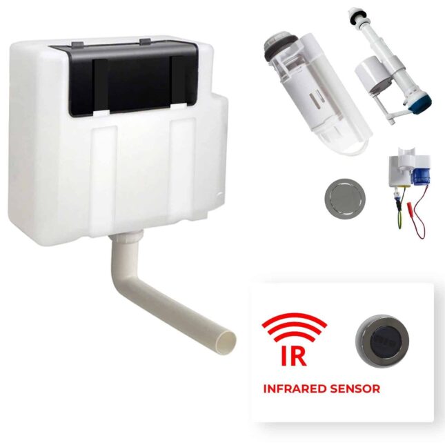 Touch Free Infra Rimless Pan & Concealed Cistern Package - Image 8