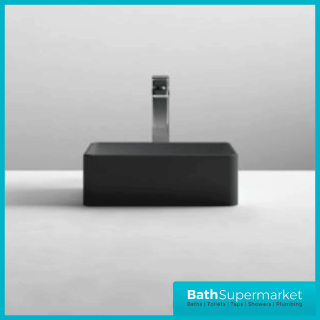 MATT BLACK RECTANGULAR VESSEL CODE: NBV479