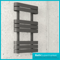 Kartell Tampa Anthracite Designer Heated Towel Rail - 2 Sizes