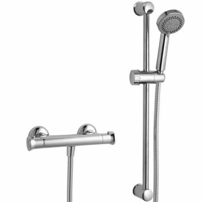 Sognare Entry Bar Mixer Shower with Adjustable Shower Riser Rail Kit - Image 4