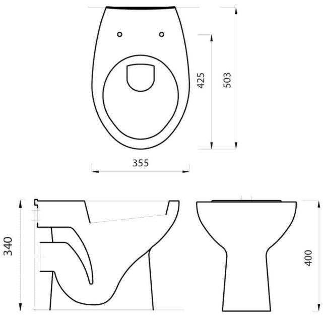 Arley Back To Wall Pan Soft Close Seat & Concealed Cistern - Image 4