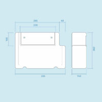 Arley Back To Wall Pan Soft Close Seat & Concealed Cistern - Image 5