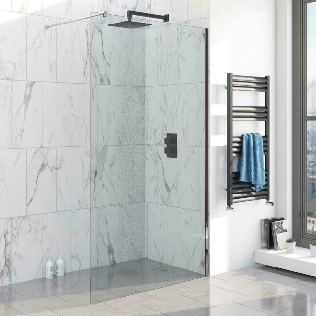 Mono Black Square Shower Concealed Valve Package + Wall Mounted Head - Image 2