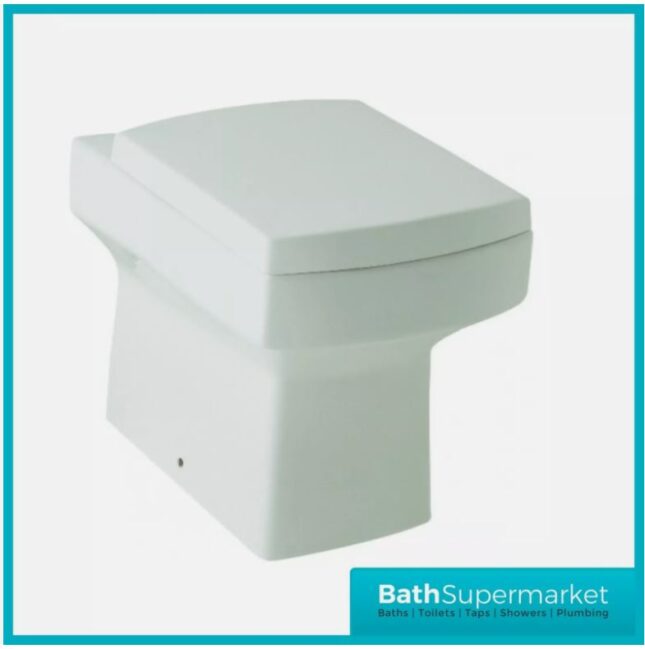 Denza Futura Gloss White Space Saving Toilet with Sink on Top 500mm - Image 2