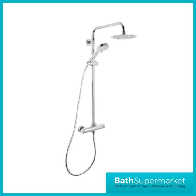 QUANTUM COOL TOUCH THERMOSTATIC DUAL FUNCTION BAR VALVE WITH SHOWER HEAD & HANDSET