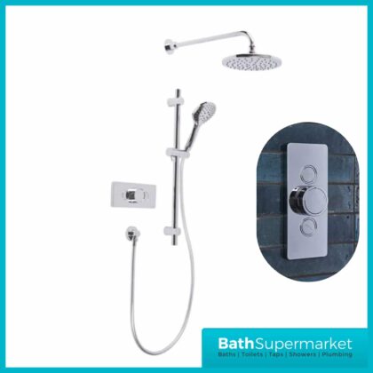 Tavistock Axiom Thermostatic Concealed Dual Function Push Button Shower Valve System SAX2516