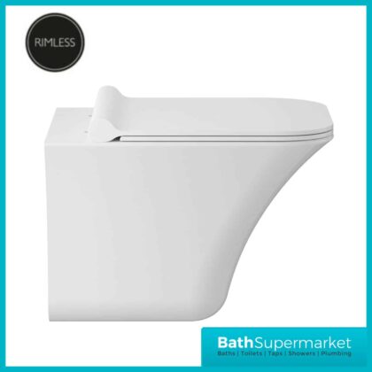 Hudson Reed Grace Rimless Wall Hung Pan & Soft Close Seat - NCT140