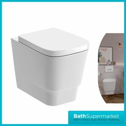 BTL Amyris White Wall Hung Toilet & Soft Close Seat