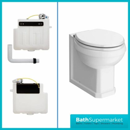 Traditional Back To Wall WC Pan & Concealed Cistern