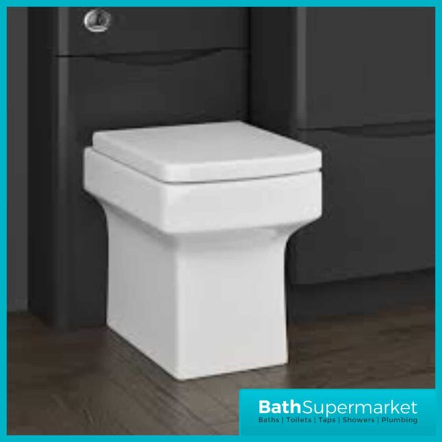 Denza Square Back To Wall Pan And Soft Close Concealed Cistern - Image 2