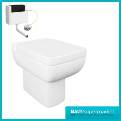 Options 600 Back To Wall WC-S/C Toilet Seat & Cistern