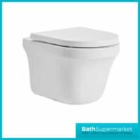 Aerial Comfort Height Wall Hung Rimless WC & Soft Close Toilet Seat