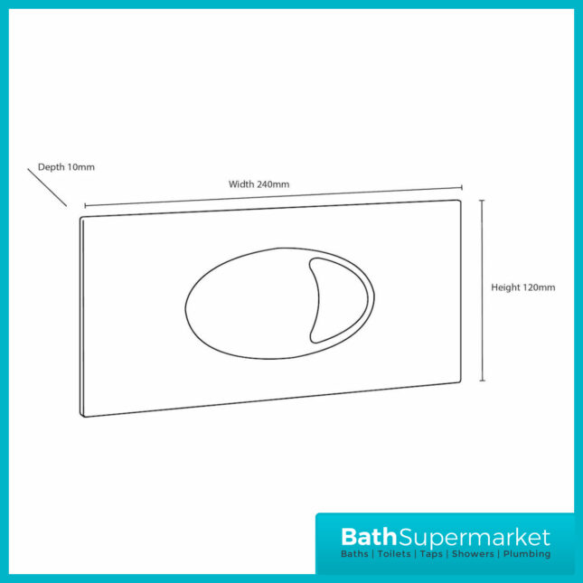 Rimless Ava BTW Pan & Cistern Pack- Choice Of Buttons - Image 4