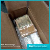 1900mm White Composite Waterproof Bath Panel - Adjustable Plinth