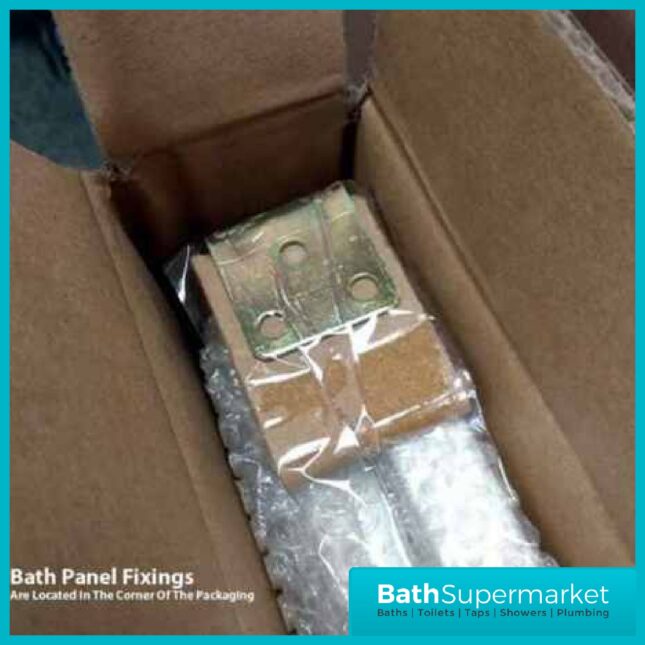 1900mm White Composite Waterproof Bath Panel - Adjustable Plinth