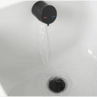 Scudo Matt Black Bath Filler and Overflow with Click Clack Waste - Image 4