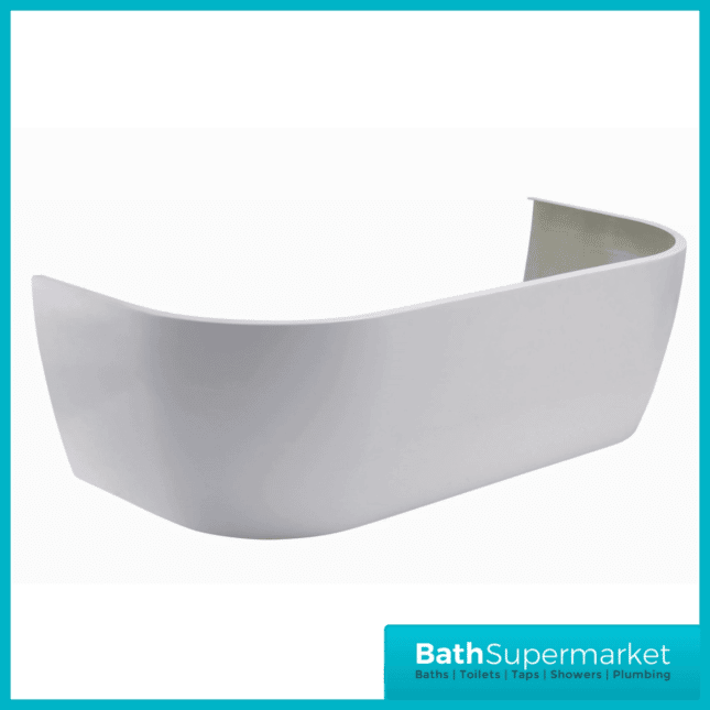 AquaVolere Indulgence D Shape Double End Back To Wall 1700 x 750 0TH Bath - Image 3