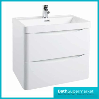 Cassellie Bali Gloss White 600MM Wall Mounted Unit
