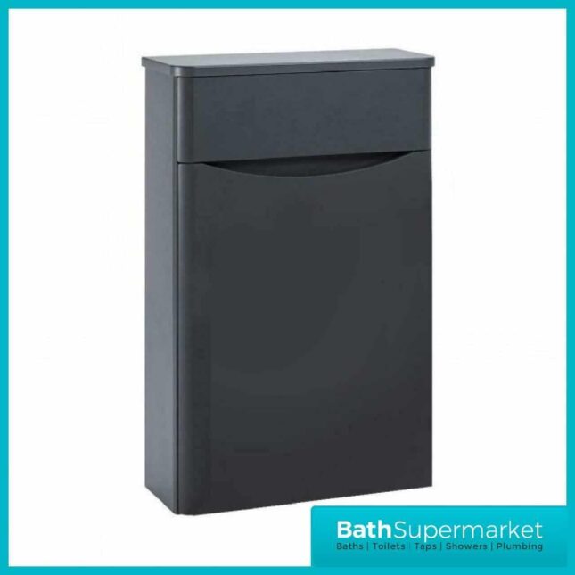 Cassellie Bali Anthracite Back To Wall 500MM WC Unit
