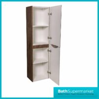 Cassellie Bali Chestnut Wall Mounted Tall Storage Unit-1500mm - Image 2