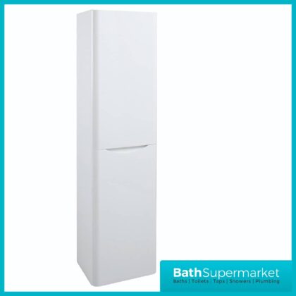 Cassellie Bali White Wall Mounted Tall Storage Unit